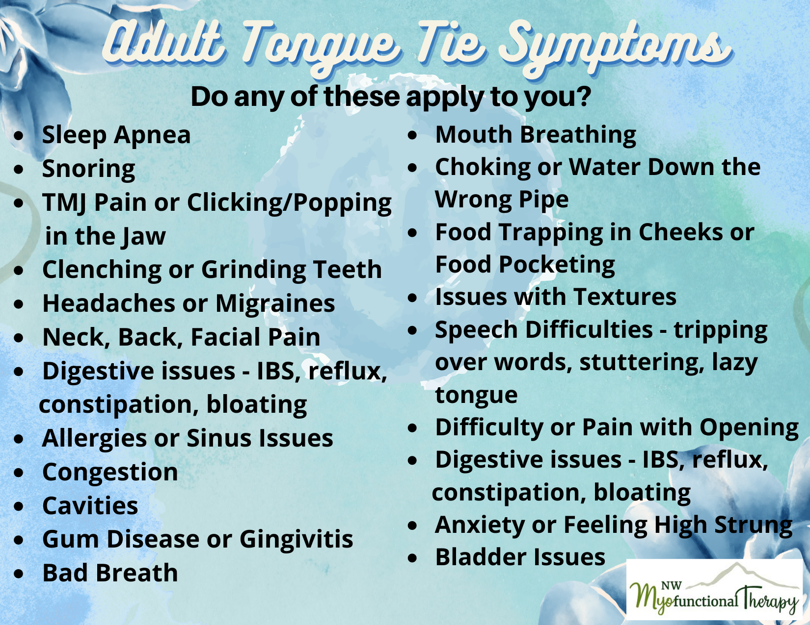 diagnosing a posterior tongue tie