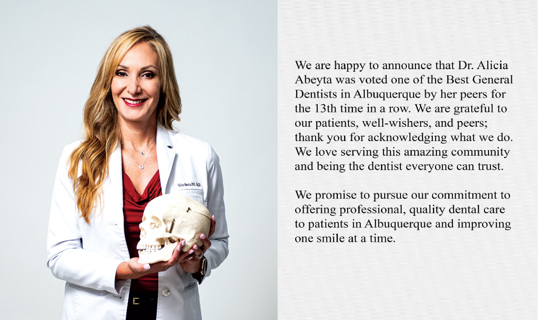 Dentist Albuquerque, NM Dr. Alicia Abeyta DDS FAGD Albuquerque, NM Dentist Dentist 87111